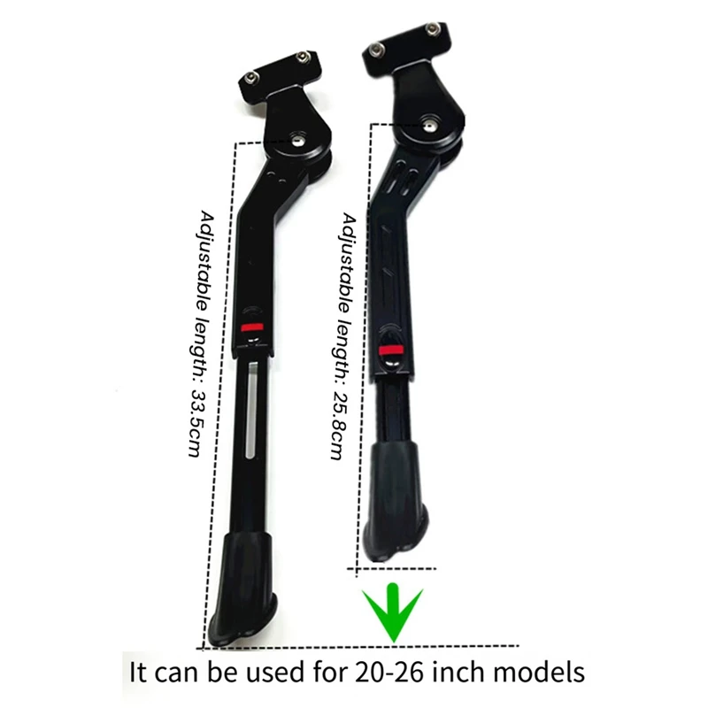 Kickstand sepeda rak parkir sepeda dukungan sepeda dapat diatur standar samping untuk salju/sepeda lipat pengganti