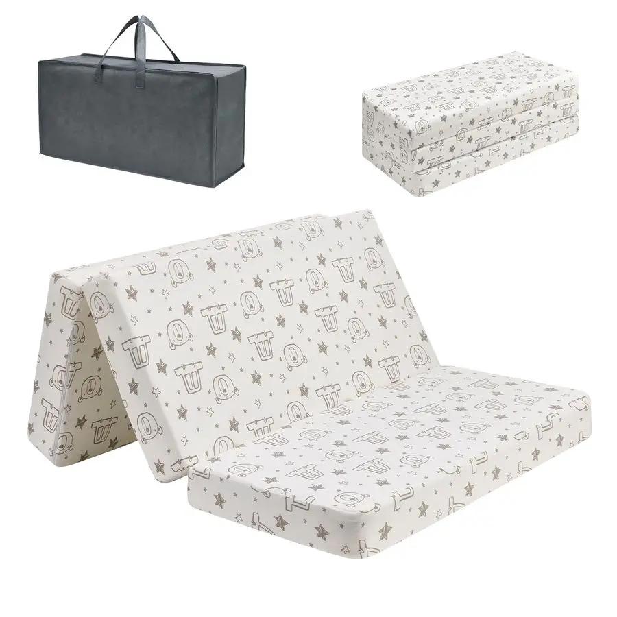 

Pack and Play Mattress 38 x 26, Soft Baby Memory Foam Pack N Play for Toddlers, Portable Mini Travel Crib Playpen Mattress with