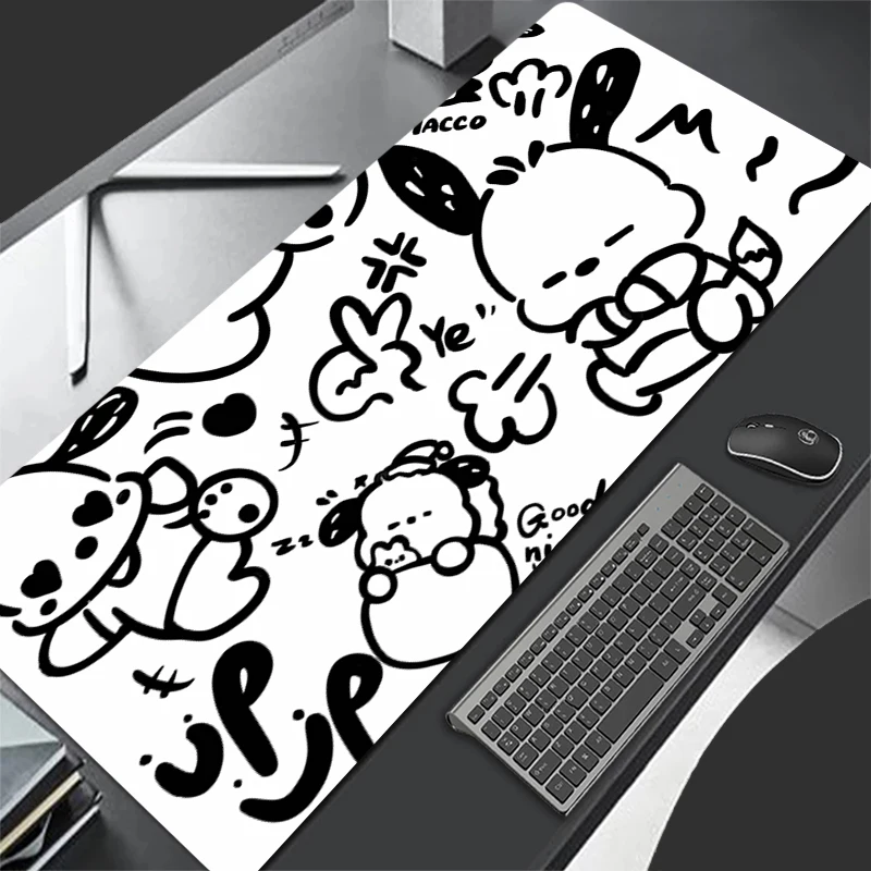 

Large Mouse Pad Office Computer Desk Mat Table Keyboard Pad Laptop Carpet Pochacco XXL Accessories Gaming Cartoon style Mousepad