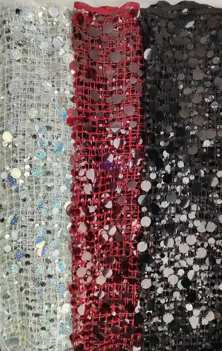 

Ткань с пайетками: кружевная ткань с вышивкой пайетками, блестящая ткань с пайетками, 125смx90см, 9 различных цветов