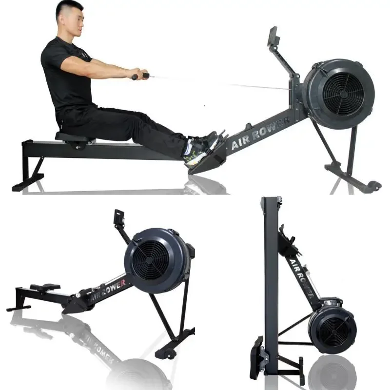 Home Commercial Gym Fitness Equipment High Intensity MP5 Fitness Equipment Club Rowing Machine Air Rower With Spare Parts