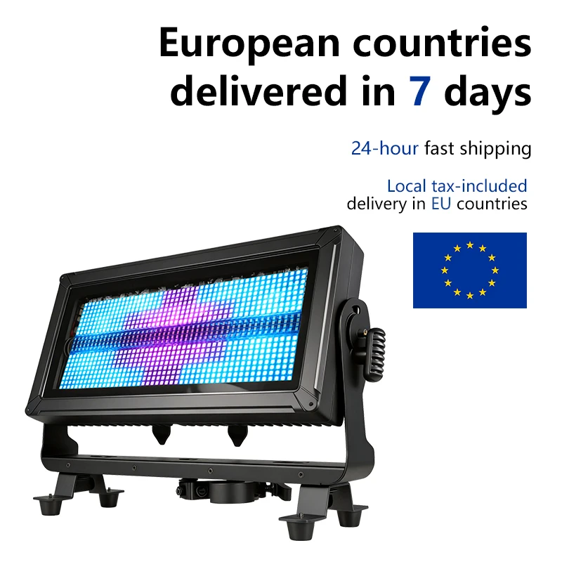 400W Wasserdichtes Stroboskoplicht 12 Pixel-Zonen, RGB-Blitzbeleuchtung, Superhell für DJ, Disco, Hochzeitsfeier, IP65