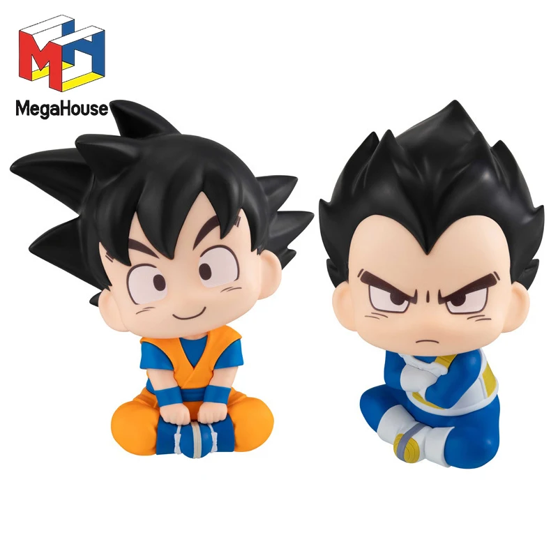 

Dragon Ball Original Mega House Look Up Vegeta IV Son Goku Подлинная аниме-фигурка Коллекционная модель в штучной упаковке Кукла Орнамент Игрушка Подарки
