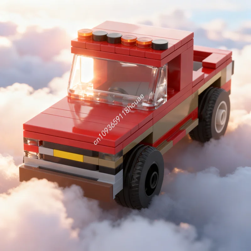 

128 шт. MOC старый рабочий грузовик город ферма модель строительные блоки архитектура DIY креативная игрушка образование рождественские подарки идея кирпич