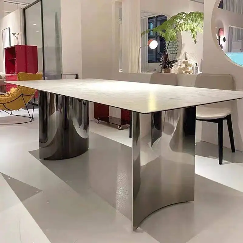 

Modern Nordic Tables Luxury Tall Keep Kitchen Style Dining Tables Rectangle WarmTavolo Rotondo Pranzo Dining Room Furniture