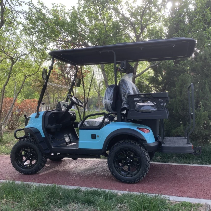 Hot New Electric Golf Cart Off Road Luxurious 4 Wheel All-Terrain Off-Road Car Free Custom Color Golf Car Scenic Sightseeing Car