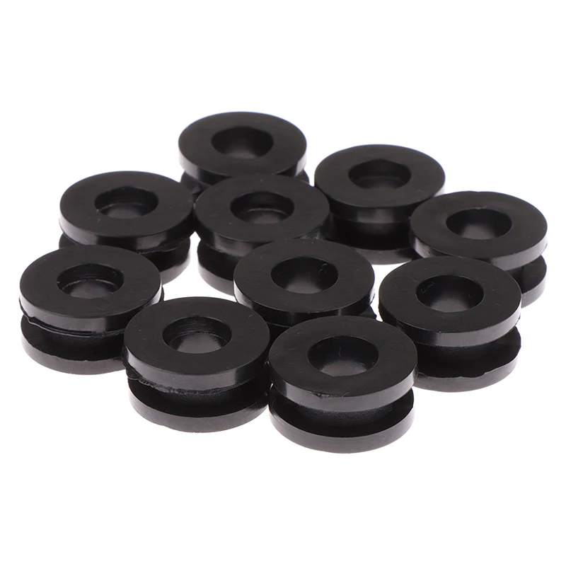 10Pcs Black Motorcycle Side Cover Rubber Grommets Gasket Fairings For CBR GSXR Ninja ZX YZF