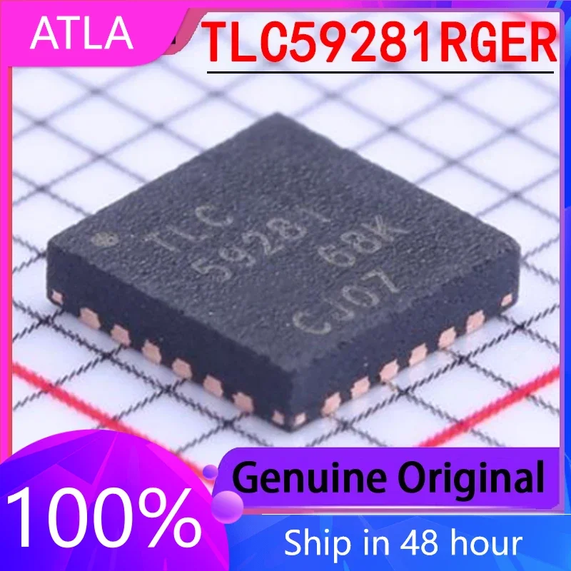 5PCS Brand New Original TLC59281RGER Screen Printed TLC59281 Packaged QFN24 LED Driver Genuine