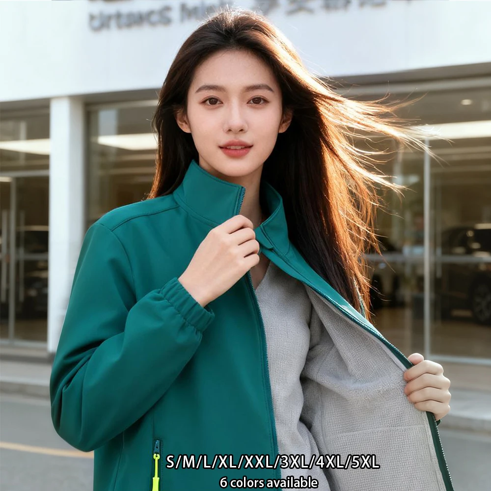 سترة عمل احترافية مقاومة للرياح ومقاومة للماء - سترة واقية لإصلاح السيارات مبطنة بالصوف شديدة التحمل للميكانيكا