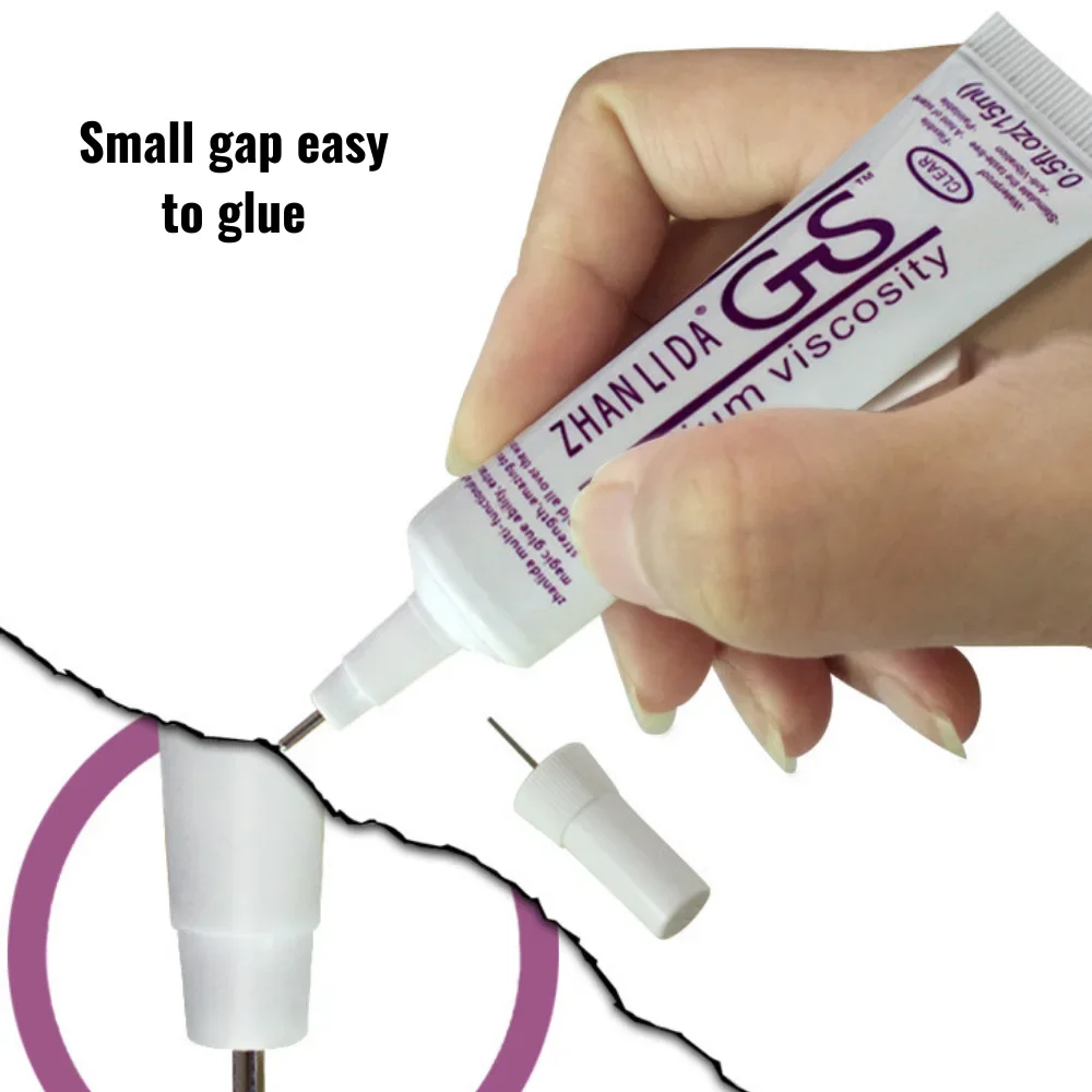 15mL Zhanlida GS Smart Watch Screen Transparent Glue Needle Drill Adhesive for Small Gap DIY Jewelry Handmade Earring Pearl - Image 6