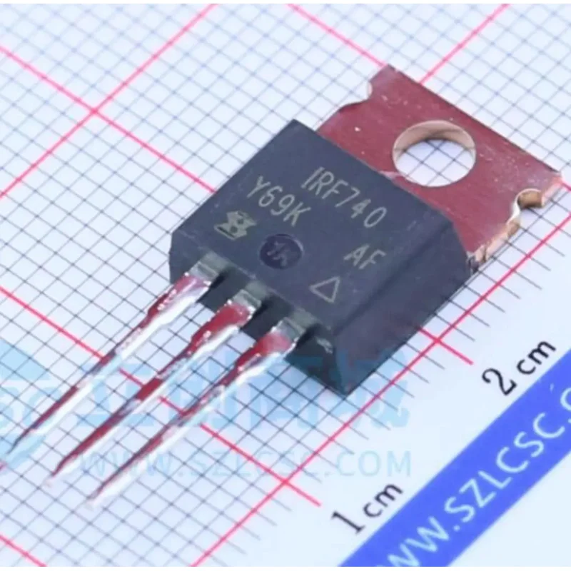 20 PCS IRF740PBF IRF740 TO-220 100% Novo Chipset Original IC Componente Eletrônico SMD