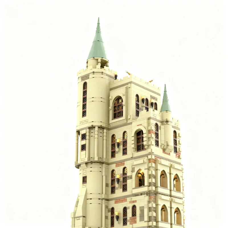 2430pcs MOC Harry HP GF Tower Common Room Model Building Blocks Toys Architecture Christmas Gift Creative DIY Assemble Birthday