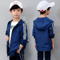 Boys Coat Jacket Cotton Windbreak 2024 Furs Warm Plus Thicken Spring Autumn High Quality Children's Clothing