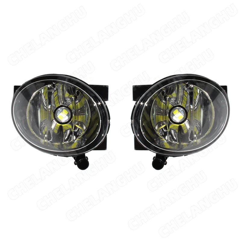 Car LED Lights For VW Touareg 2011 2012 2013 2014 2015 Car-styling Front Bumper  Fog Light Lamp With LED Bulbs