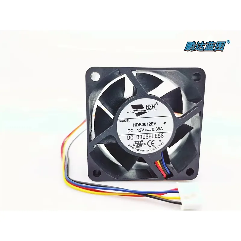 pa New HDB0612EA dual ball 12V0.38A speed alarm function 6025 server 6CM cooling fan60*60*25MM