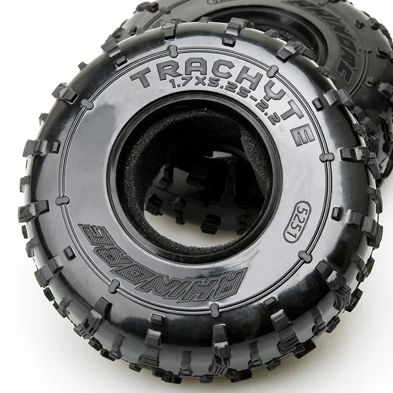 RHINO 2 Pairs Trachyte 1.7 X 5.25 - 2.2 Inch Competition Tires Super Sticky Off-Road Racing Rubber Tracks for ATVs UTVs
