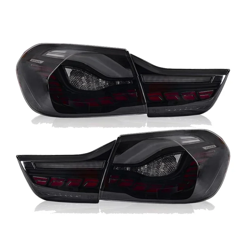 4 stuks LED GTS-stijl achterlichten voor BMW F32 F36 F82 F83 M4 2014-2020 achterlamp met dynamische sequentiële richtingaanwijzer start-up animatie