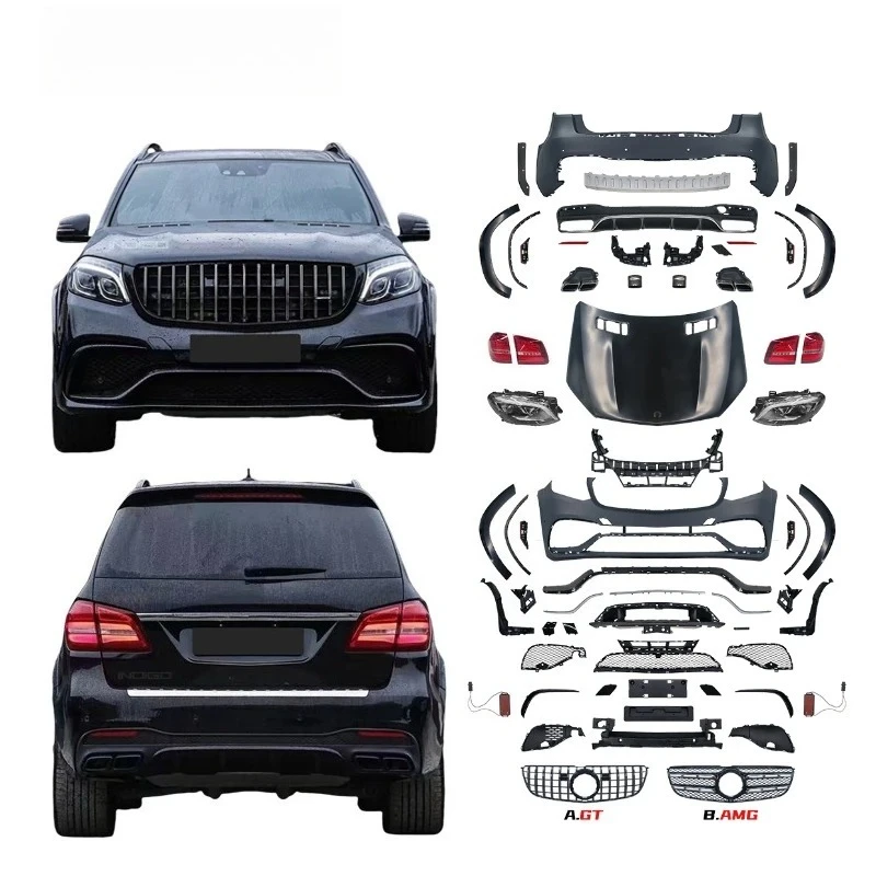 

BR Hot Selling Consist of Front Rear Lamps Bumpers Body Kit for GL Class X166 2012-2015 Upgrade to 2019 GLS63
