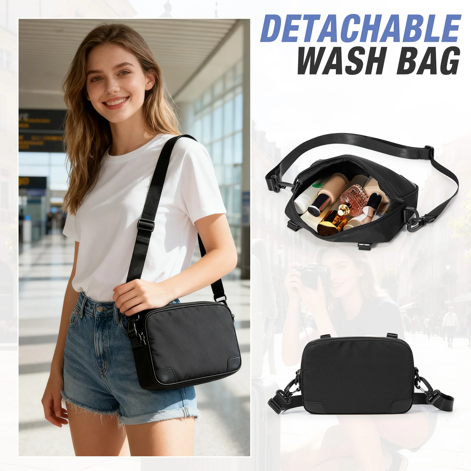 Wizzair المقصورة الأمتعة 40x30x20 اليد الأمتعة حقيبة السفر Ryanair حمل على الرجال النساء 15.6 بوصة حقائب الكمبيوتر المحمول جلب حقيبة صغيرة #6