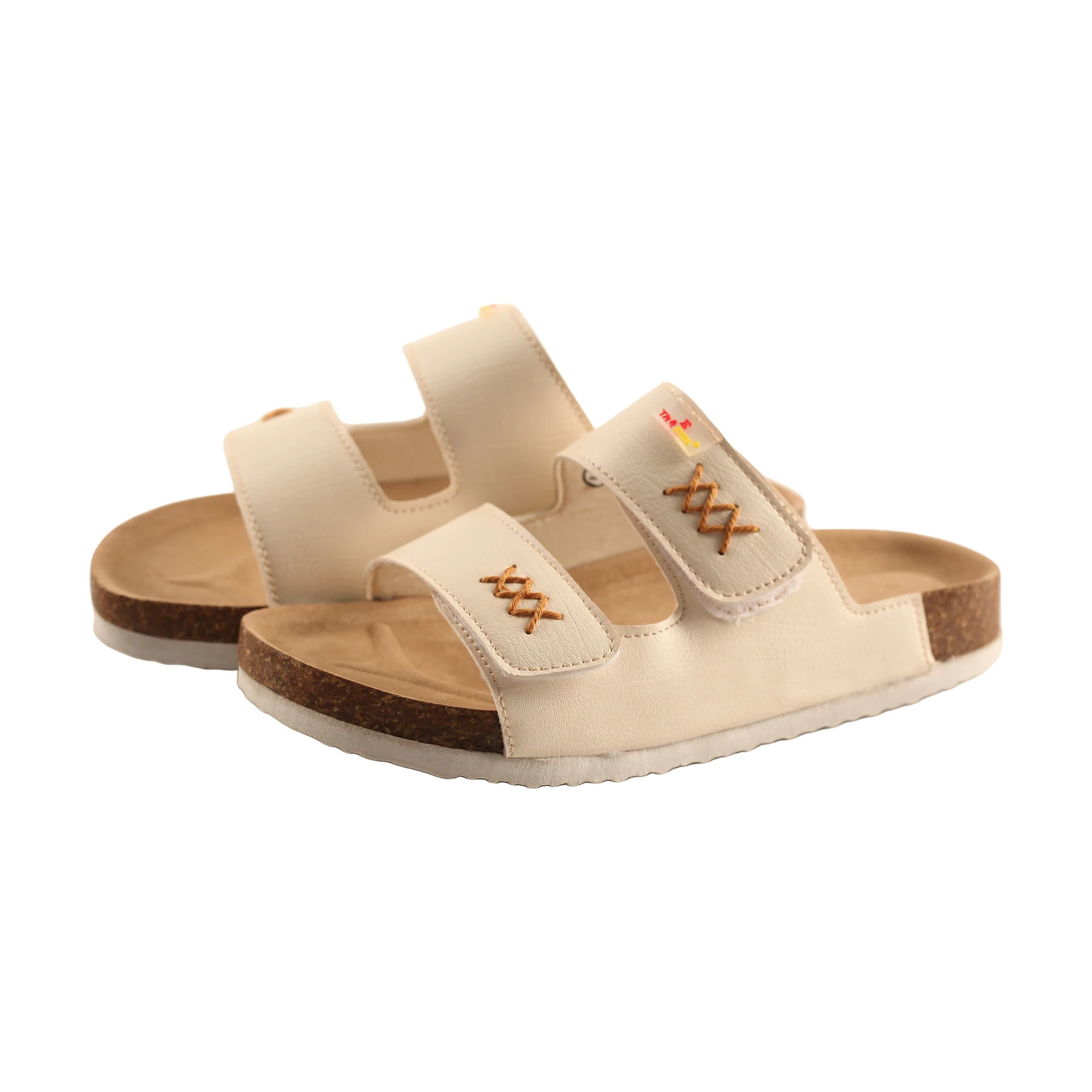 TMA EYES Damen Sommer Casual Sandalen mit dicker Sohle, verstellbares weißes Obermaterial für bequemes Schuhwerk – Detail 3