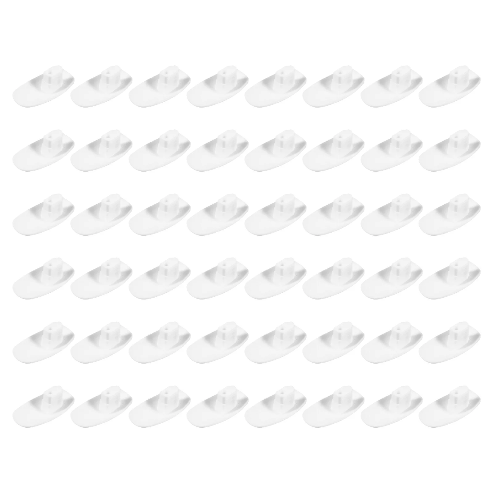

100pcs Clear Fake Nail Sheet Set White Plastic Cover Practice Nails Manicure Train Supplies Reusable Professional Nail Art