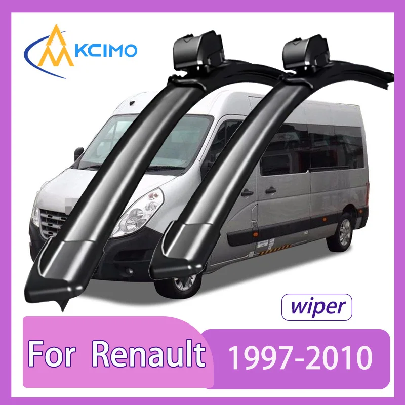 

2 Pack Silent Beam Wiper Blades For Renault Master 1997-2010 Noiseless All-Weather Design Windshield Rain Brush Accessories