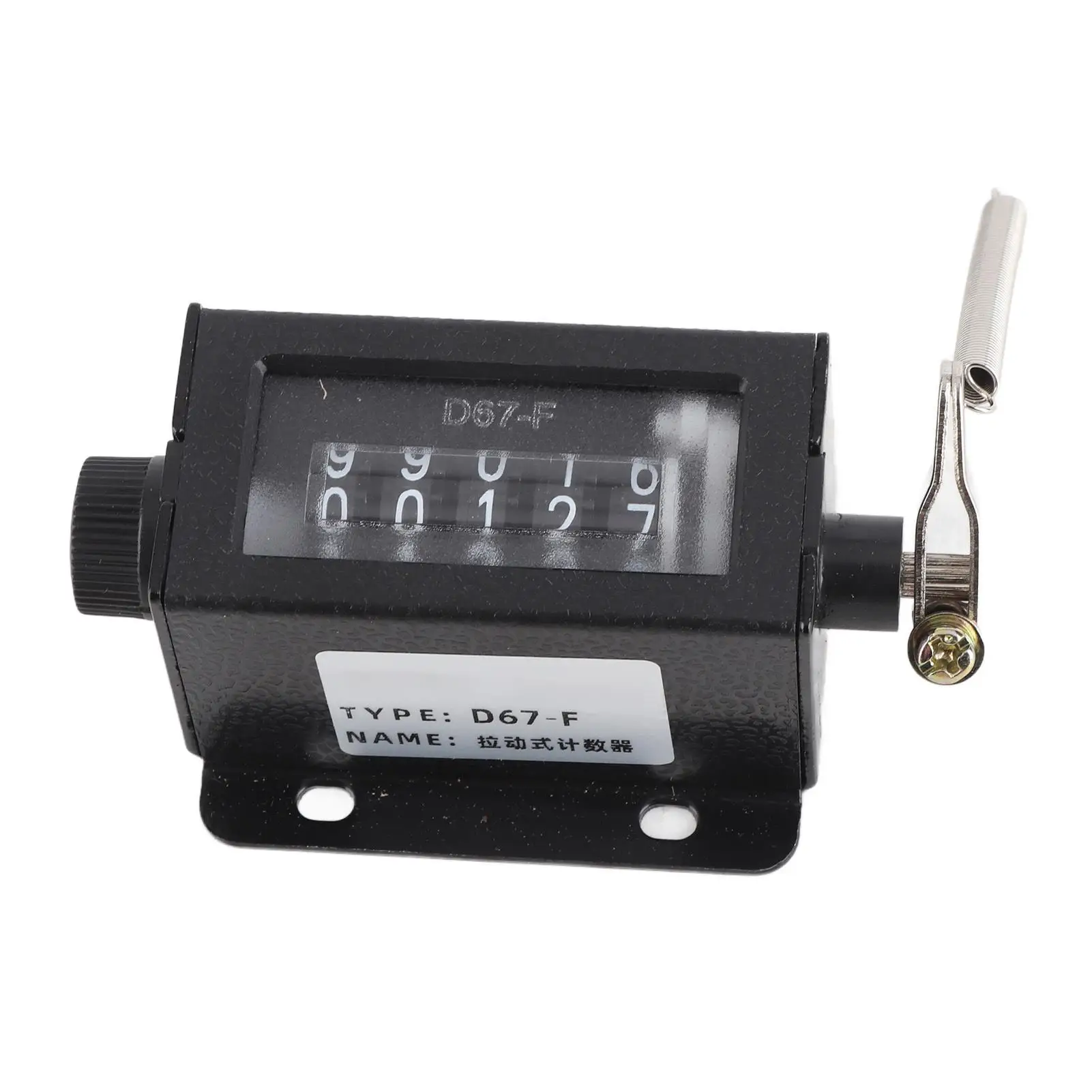 5-Digit Mini Digital Counter 0-99999 Hand Tally Timer Mechanical Reset Manual Click D67F