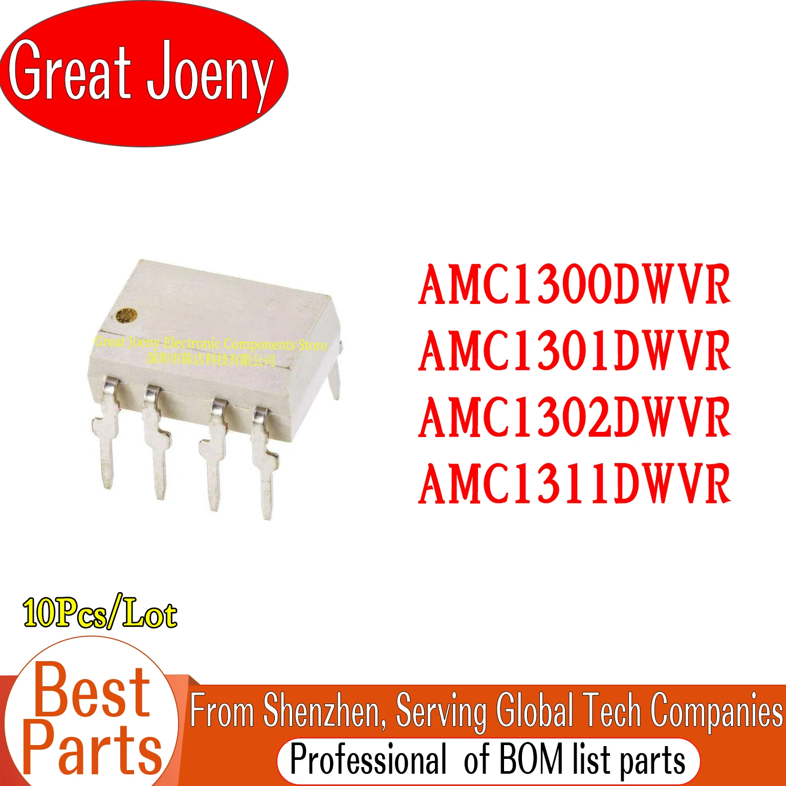 AMC1300 AMC1301 AMC1302 AMC1311 AMC1300DWVR AMC1301DWVR AMC1302DWVR AMC1311DWVR IC Chip SOP-8