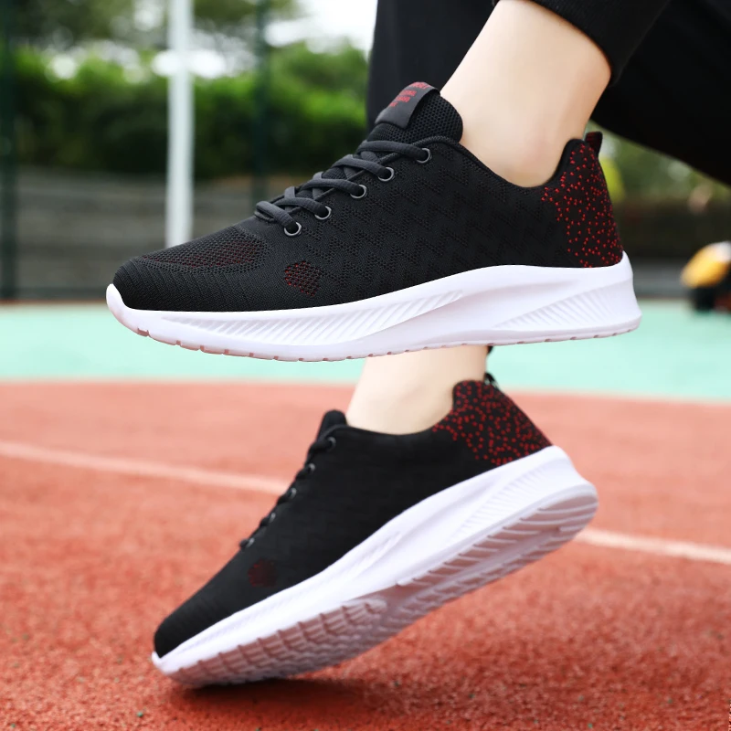 

Men Shoes Lightweight Running Soft Soled High-quality Sneakers Training Breathable Jogging Casual Mesh Shoes Tênis Masculino