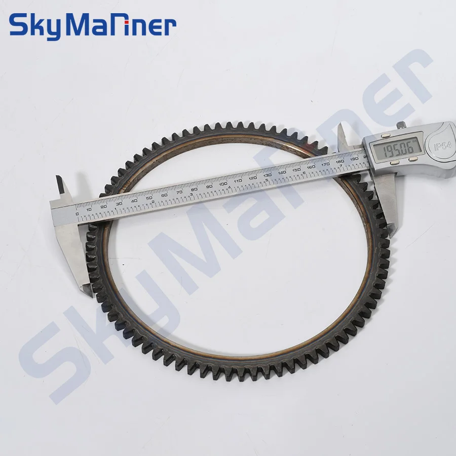 6AH-85550-10-00 Flywheel Crown Gear Ring For YAMAHA Outboard Motor 4 Stroke 15HP F15A 6AH-85550 6AH Seapro F20 Replaces