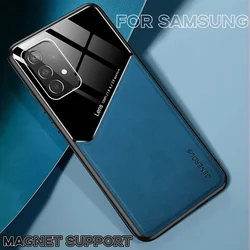 Leather Case For Samsung Galaxy A55 A56 A57 A16 A36 A26 A35 A25 A15 A54 A34 A53 A52 A73 A33 A27 A17 A37 Magnet Case Back Cover