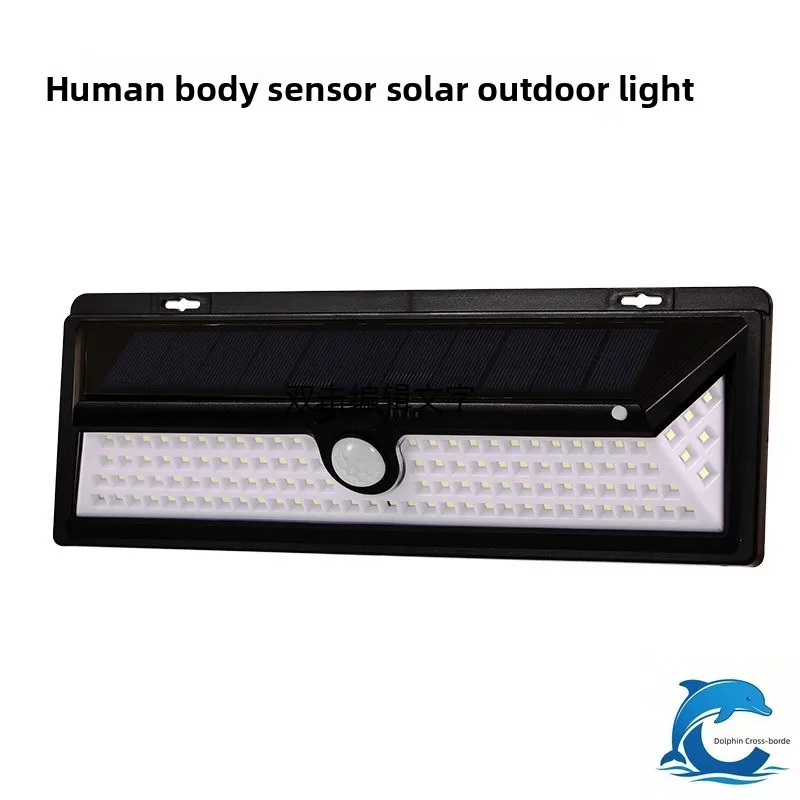 New 118LED Solar Wall Light Outdoor PIR Motion Sensor Lamp IP65 Waterproof Security Lighting for Garden Courtyard Yard