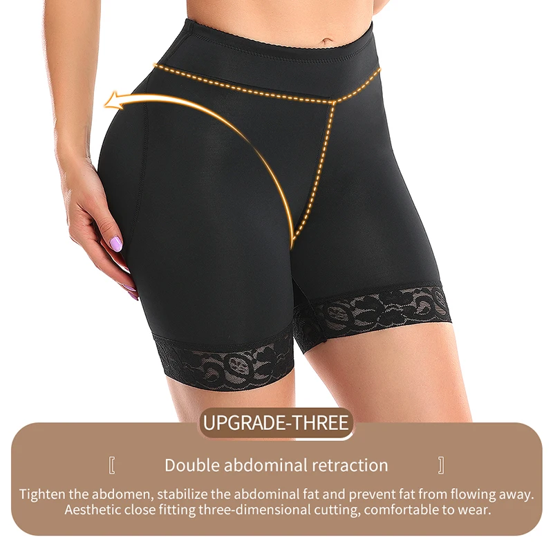 Upgraded Hip Enhancer Panties with Extra Large Pads Butt Lifting Body Shaper Shorts Fake Ass Big Buttocks Shapewear Booty Bigger