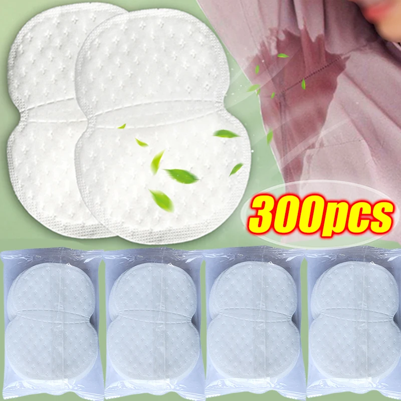 Almofadas Absorventes de Suor nas axilas descartáveis, Remendo Absorvente de Suor, Desodorantes de Verão, Almofadas não tecidas, Ultra-finas, 10 pcs, 300pcs