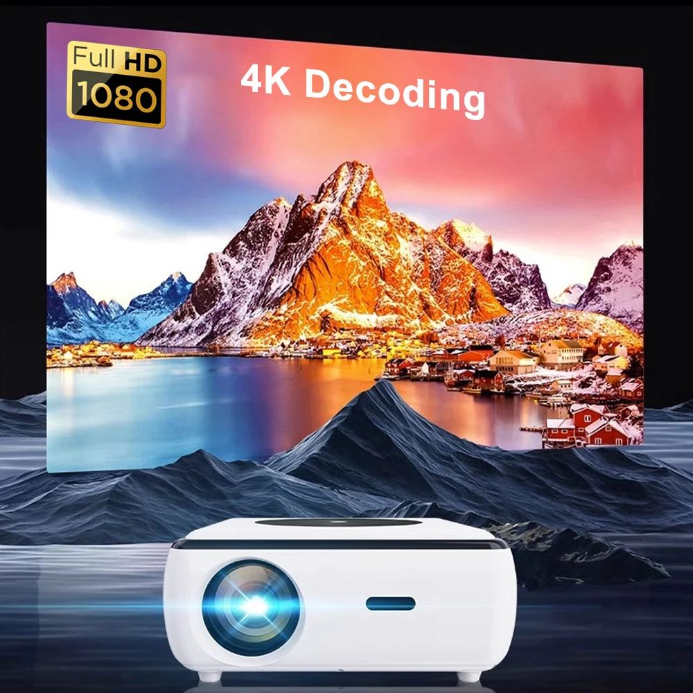 Touyinger X3 versión Android Bluetooth esposa 4K HD proyector de vídeo de cine en casa multifunción