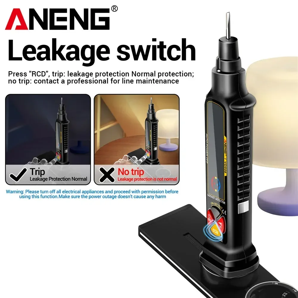 ANENG VD808 Automatische Leistungsschalter Finder Sicherung Steckdose Tester AC/DC Spannung Messungen Leckage Polarität Circuit Tester Werkzeuge