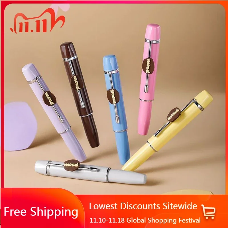 

BANJU Mule Series Portable Pocket Short Fountain Pen Ink Bag Can Replace Calligraphy Practice EF/F/M 0.38 0.5 0.7MM Nib Writing