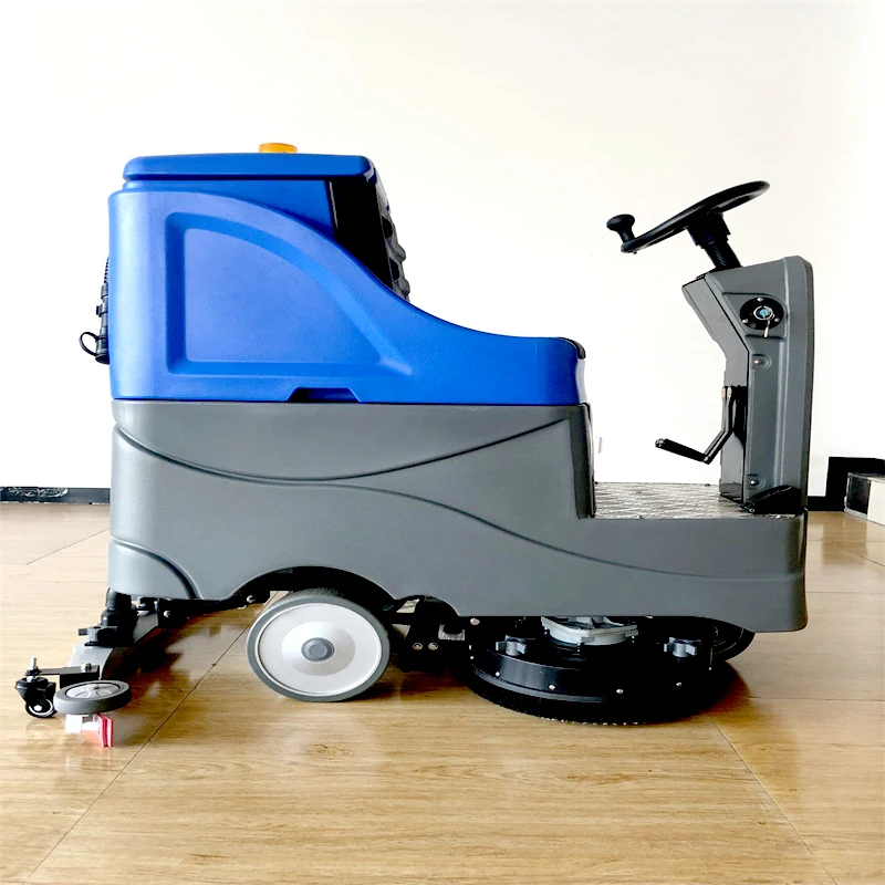 Supermarket Hospital Floor Scrubber Machine Warehouse Street Cleaning Car Seat Driving Electric Sweeper Quality Scrubber Machine