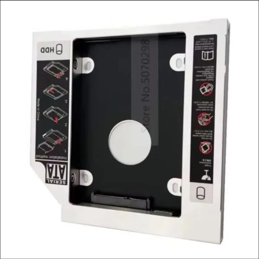 Carcasa de Repuesto para Disco Duro HDD/SSD SATA de 2.5 Pulgadas, para Bahía Óptica de Sony Vaio VPC-F11M1e PCG-91211V VGN-NS20S VGN-NW11S UJ880A