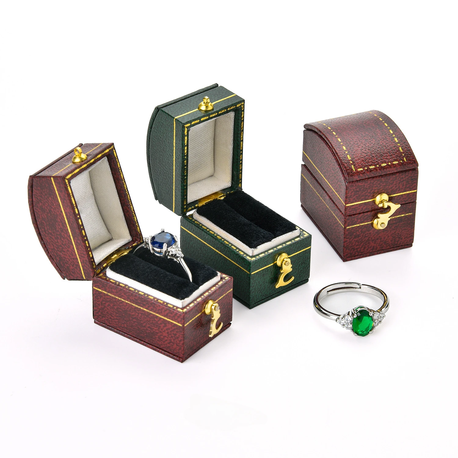 Vintage European Jewelry Box Mini Convenient Jewelry Box Ring Box Spot Organizador De Joyas image 2