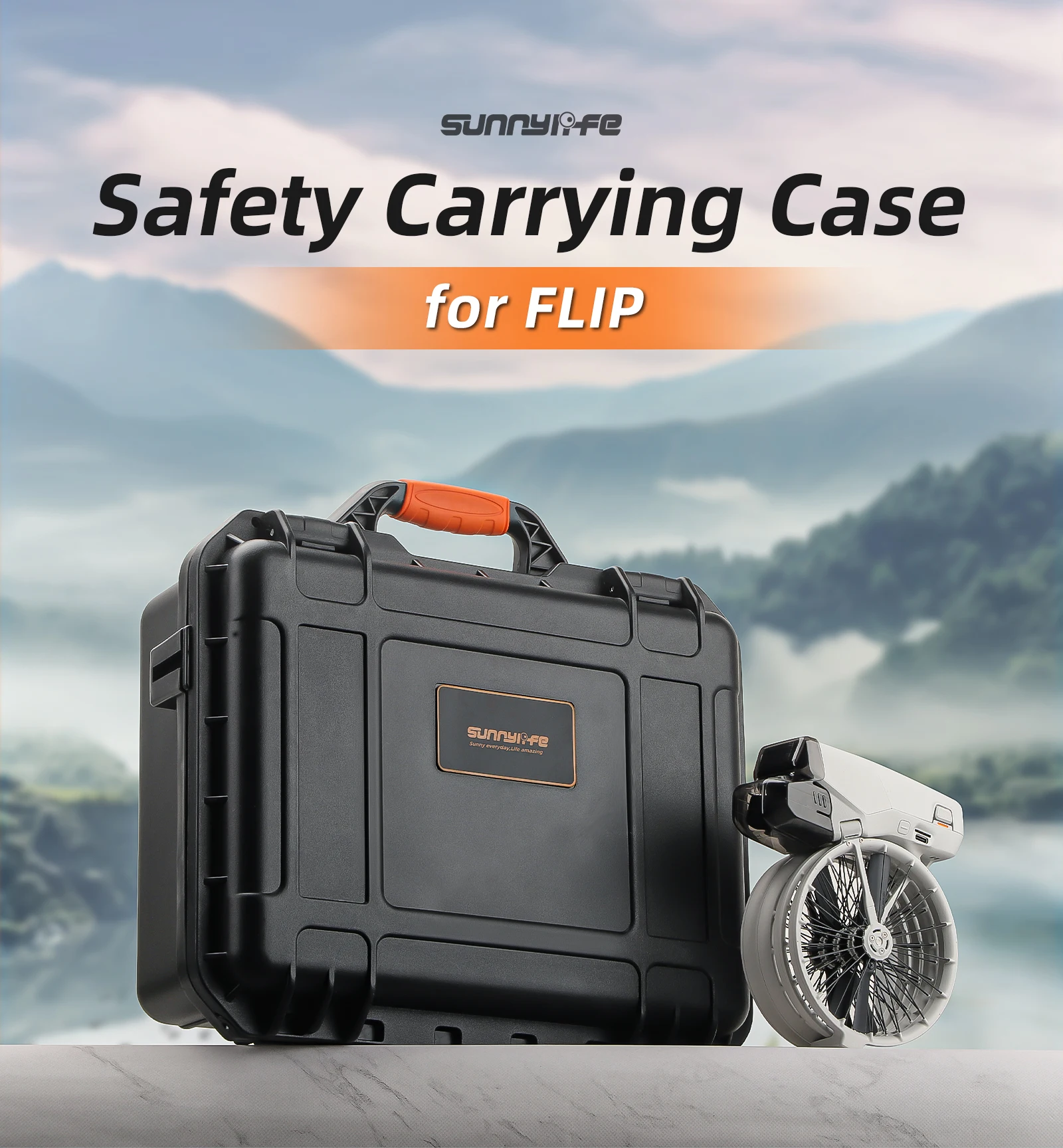 For DJI FLIP safety case large capacity storage bag waterproof storage protection suitcase