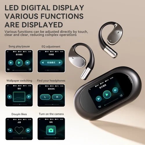 Imagen 2 del producto 2026 Nuevos auriculares de traducción AI 144 idiomas Traductor de conversación en tiempo real Bluetooth inalámbrico para viajes en el extranjero