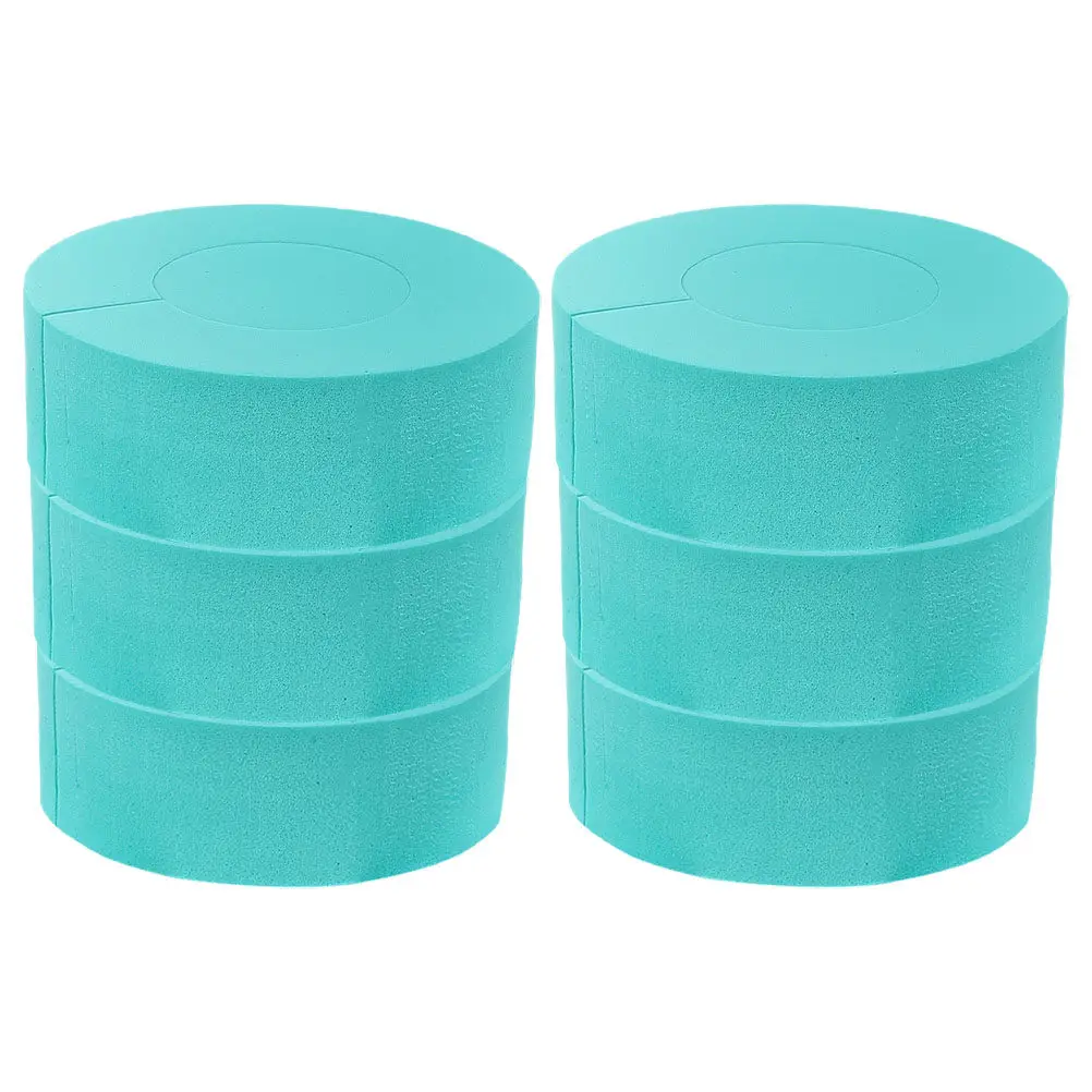 6Pcs Hair Sponge Roller Set Gentle Heatless Curling Tool for Long Thick Hair C-Shaped Secure Hold Curling Rings