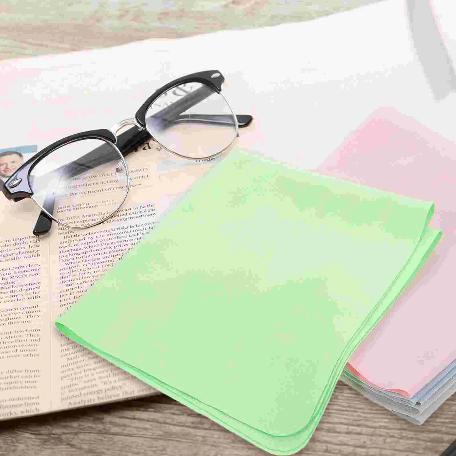

4 Pcs Lens Wipes Cloth Eye Glass Clean Cloths Large Cleaning Glasses for Eyeglasses Phone Screen