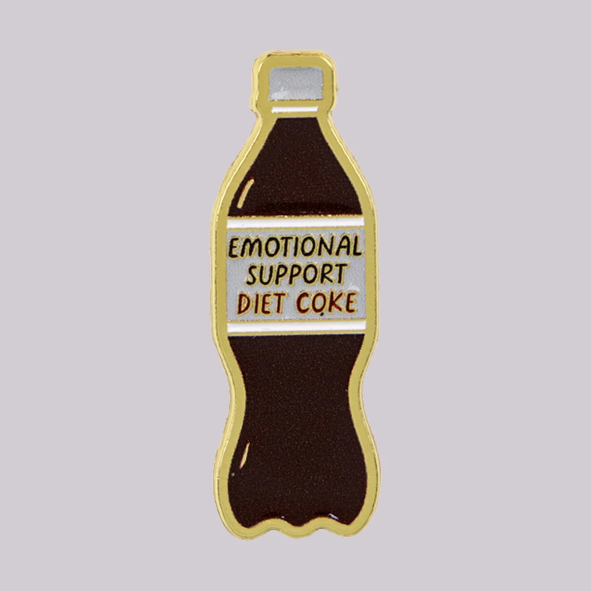 EMOTIONAL SUPPORT Enamel Pin Drink Brooches Pin Lapel Pins Badge on Backpack Clothing Accessories Funny Jewelry Friends Gifts