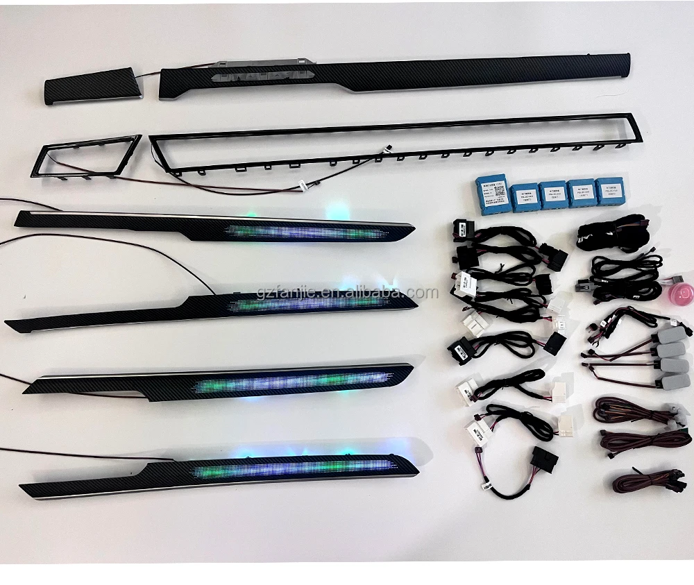 Autowellus CC B8 2017+ Interior Atmosphere Lighting Kit For For 30 Colors Screen Control RGB LED Strip Symphony Mode