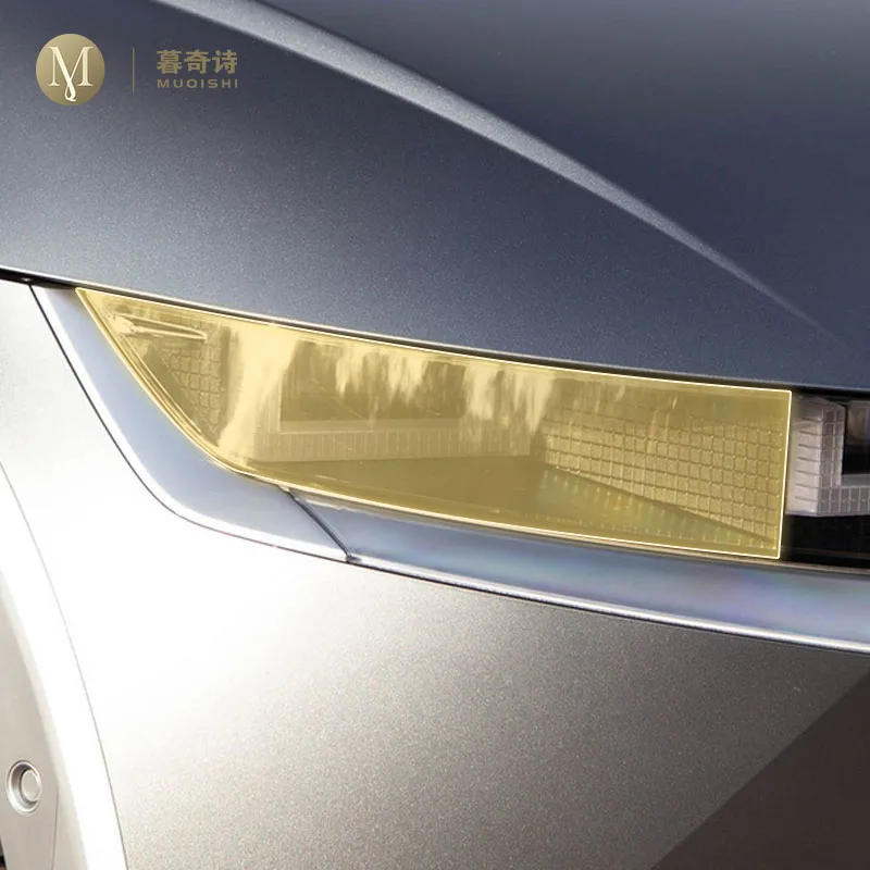 MUQSHI Pre cutting Car Exterior Headlights PPF transparent protective film TPU scratch resistant For Hyundai IONIQ 5 2022-2024