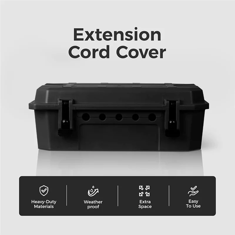 

ABUP-Outdoor Weatherproof Connection Box, Ip54 Water-Resistant Extension Cord Connection Box, Electrical Box To Protect