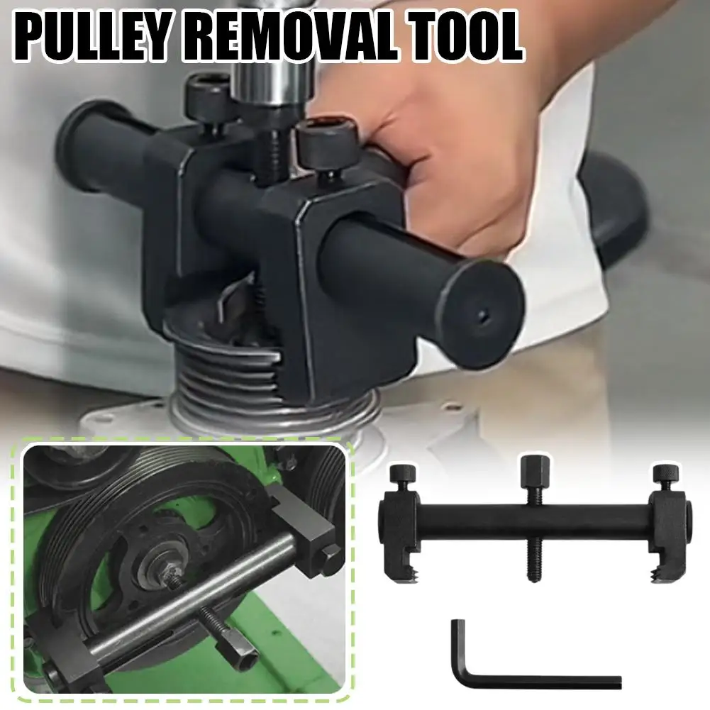 Adjustable Threaded Crankshaft Pulley Removal Tool Universal Puller For Ribbed Drive Pulley Crankshaft Remover Car Repair T X1U8