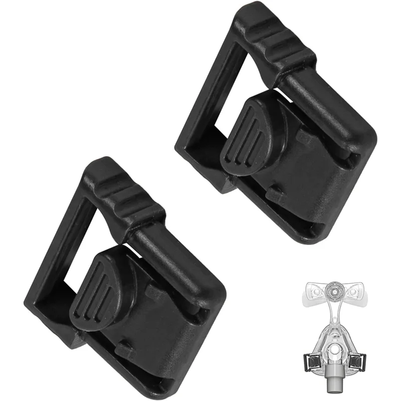 A84E-For Resmed Mirage Nasal CPAP Mask Headgear Clips, Comfortable Strap Fixation 2-Pack